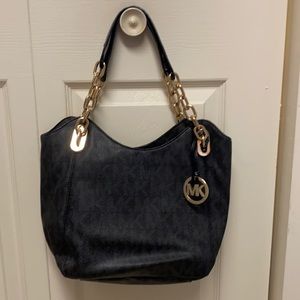 Black and Gold Chain Michael Kors Shoulder Bag